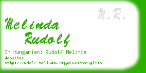 melinda rudolf business card